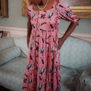 Olivia Annabelle Pavlova Dress in Dancing Swan Print with POCKETS (size 12)